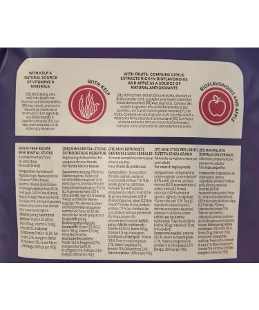 Amazon Brand Lifelong Mini Dental Sticks for Small Dogs - Grain-Free Chicken Formula 56g (Pack of 8) - International Shipping Available - Buy Online on GoSupps.com