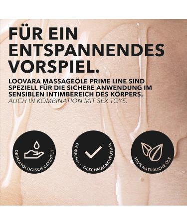 Loovara Premium Massage Oil 100ml - Cooling Mint & Eucalyptus | 100% Vegan Natural & Microplastic-Free - Made in Germany | Ideal for Relaxation - Buy Online on GoSupps.com