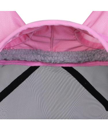 Harrison Howard Caremaster Pro Luminous Horse Fly Mask - Large Eye Space Long Nose Ears UV Protection for Horses & Ponies - Pink - Buy Online on GoSupps.com