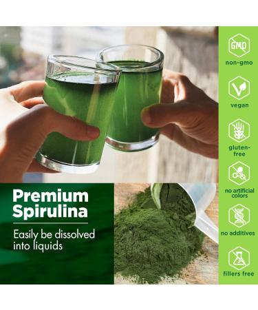 Synergy Natural Organic Spirulina Powder 200g - Pure Superfood Supplement - Buy Online on GoSupps.com