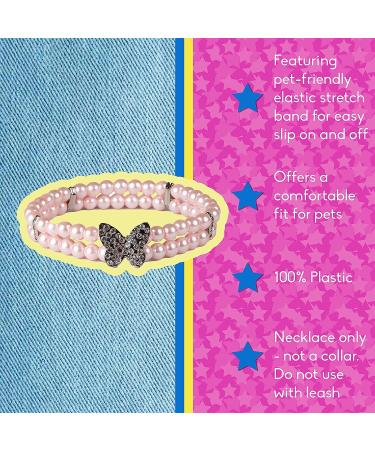 Pink Sparkling Butterfly Necklace - XS/S - Buy Online on GoSupps.com