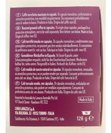 Buy Lavazza A Modo Mio Lungo Dolce - 16 Arabica Coffee Capsules Medium Roast 100% Arabica Intensity 6/13 | International Shipping Available - Buy Online on GoSupps.com