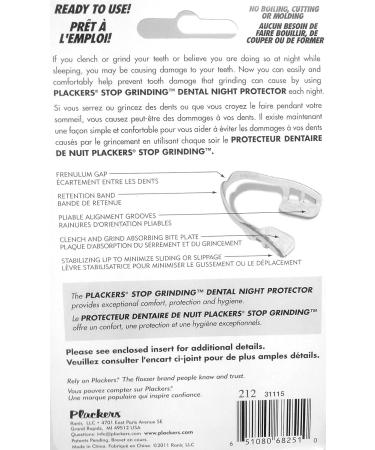 Plackers Stop Grinding Night Protector - Disposable Dental Guard - Buy Online on GoSupps.com