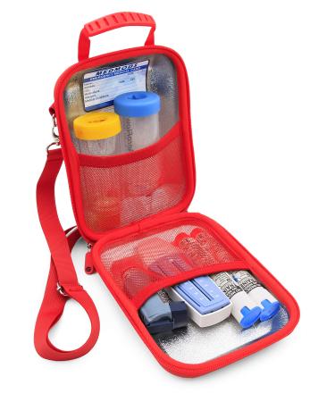 MEDMODS Insulated Asthma Inhaler Case Fits Inhaler Spacer Mask Epipen Allergy Medicine and More - Includes CASE ONLY
