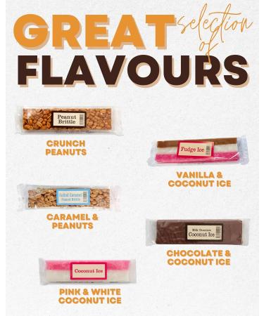 Peanut Brittle and Coconut Ice Pleasure box - Coconut Ice Salted Caramel Peanut Brittle Milk Chocolate Coconut Ice Coconut Ice Peanut Brittle | Fudge Gift Set | Eater Gifts for Kids - Buy Online on GoSupps.com