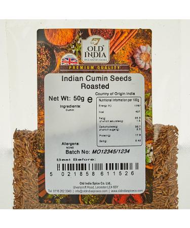 Old India Roasted Cumin Seeds 50g - Authentic Indian Spice - Buy Online on GoSupps.com
