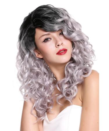 Buy WIG ME UP RGF-6467C-T1B/SILVER - Long Voluminous Ombre Black to Silver Grey Women's Wig - Buy Online on GoSupps.com
