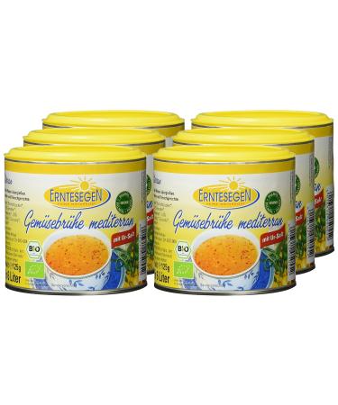 Buy Erntesegen Mediterranean Vegetable Broth - Organic Seasoning Sauce (Pack of 6 x 125g) | International Shipping - Buy Online on GoSupps.com