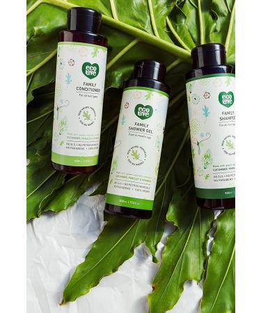 ecoLove Natural Conditioner for All Hair Types | Vegan, Paraben & SLS-Free | 17.6 oz with Organic Cucumber Extract - Buy Online on GoSupps.com