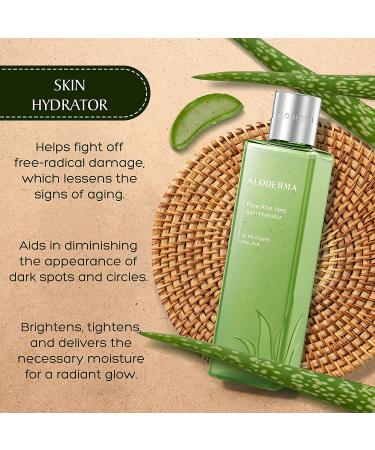 Aloderma 99.8% Organic Aloe Vera Lotion for Dry Skin | Fast Absorbing Sunburn Relief for Women and Men | After Sun Hydrating Body Lotion | 3oz - Buy Online on GoSupps.com