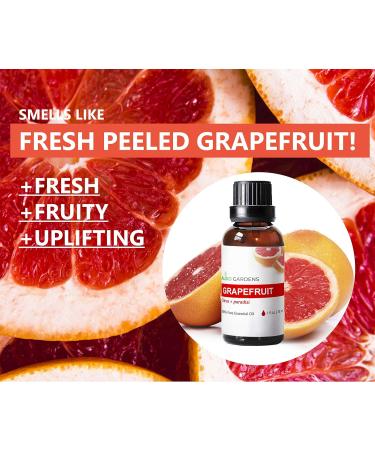 Auxo Gardens Grapefruit Essential Oil 1 oz (30ml) - 100% Pure and Undiluted Therapeutic Grade Italian Grapefruit Oil - Buy Online on GoSupps.com