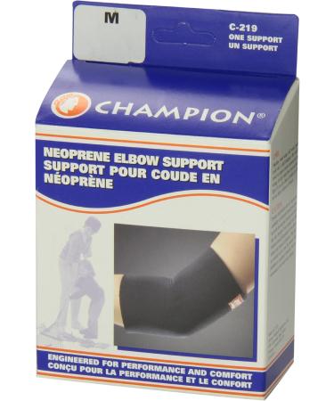 Elbow Support Neoprene Sleeve - Black Medium | Comfort & Stability for All Activities - Shop Internationally - Buy Online on GoSupps.com