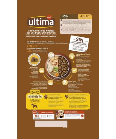 Ultima Mini Dog Food (1-10 kg) Adult Rich in Chicken and Rice 1.5 kg - Buy Online on GoSupps.com