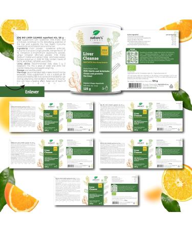 Nature's Finest Liver Cleanse Powder 125g | Natural Blend of 4 Superfoods for Liver Cleanse Suitable for Vegans and Vegetarians (5) - Buy Online on GoSupps.com