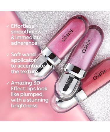 KIKO Milano 3D Hydra Lipgloss 01 | Softening lip gloss for a 3D look (Pack of 5) 01 Clear 6.5 ml (Pack of 5) - Buy Online on GoSupps.com