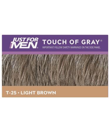 Just for Men Touch of Gray Light Brown Hair Color T-25 - Comb-In 1.4 oz - Buy Online on GoSupps.com