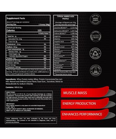 Buy Maximum Whey Chocolate Protein Powder - 2lbs with 50g Protein | International Shipping Available - Buy Online on GoSupps.com