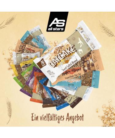 All Stars Oatcake Hafer-Riegel (Apple Pie) - 12 x 80g Energy Bar | Soft & Filling Oatmeal Snack | Ideal Meal Replacement - Buy Online on GoSupps.com