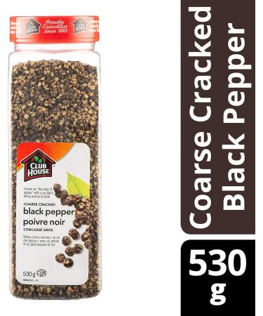 Club House Quality Natural Herbs and Spices Coarse Cracked Black Pepper 530g 530 g (Pack of 1) - Buy Online on GoSupps.com