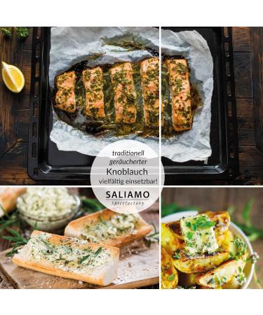 250g Smoked Garlic Granulate | Dried Beech Wood Seasoning for Pizza Pasta Grill Sauces & Seafood | Saliamo - Buy Online on GoSupps.com