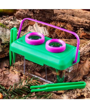 Junior Explorer Insect Magnifier - Kids Insect Container with Triple Magnifying Glasses Tweezers & Waterproof Design for Outdoor Adventures - Buy Online on GoSupps.com