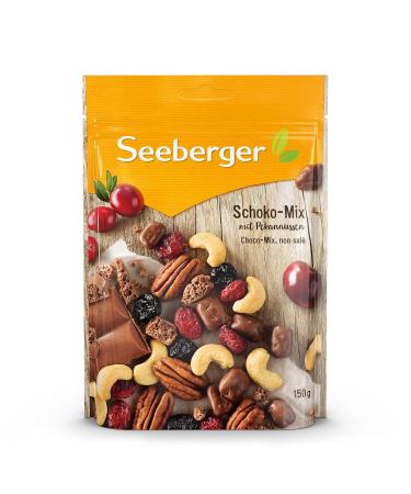 Seeberger Student Food Bundle: Classic Nut-Fruit Mix with Hazelnuts & Unique Chocolate Mixture with Pecans | 1kg + 150g Ideal for International Shipping - Buy Online on GoSupps.com