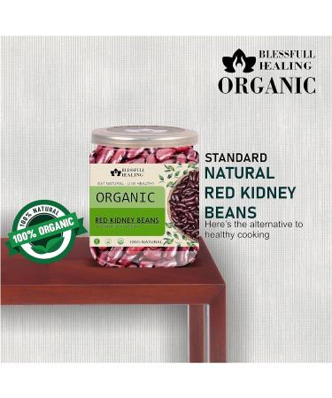 Blessfull Healing Organice RED Kidney Beans 1 lb (453 Gram) - Buy Online on GoSupps.com