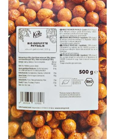 KoRo - Organic Physalis souffl 500g - No added sugar - Particularly crispy - Pleasantly tart - 100% fruit pleasure. - Buy Online on GoSupps.com