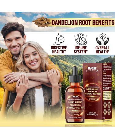 12in1 Dandelion Root Liquid Extract with Milk Thistle Artichoke Extract Turmeric Beet Root N-Acetyl Cysteine and 6 More Herbals - 1 FL Oz - 60 Days Supply - Buy Online on GoSupps.com