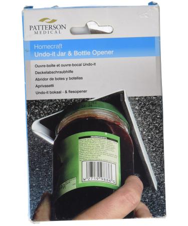 Homecraft Undo-It Jar Opener Coated Metal V-Shaped Lid Loosening Daily Living Aid Opens 25 mm (1") To 75 mm (3") Lids Kitchen Aid For Limited Strength Users (Eligible for VAT relief in the UK)