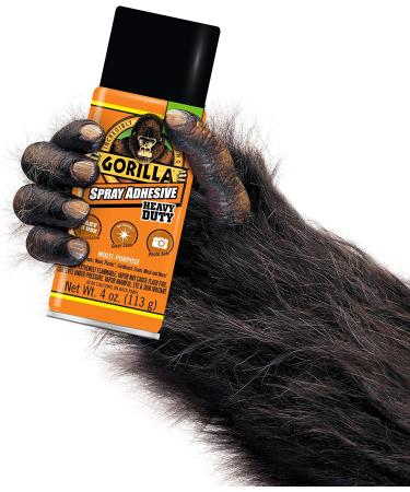 Gorilla Heavy Duty Spray Adhesive 4oz Clear - Multipurpose & Repositionable | Pack of 1 - Buy Online on GoSupps.com