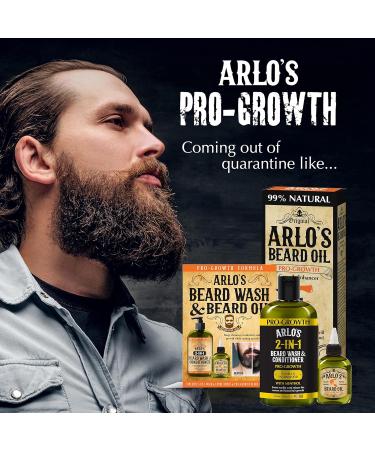 Arlo's Pro-Growth 2-in-1 Beard Wash & Conditioner - Vanilla Sandalwood & Menthol - 12 oz | International Shipping Available - Buy Online on GoSupps.com