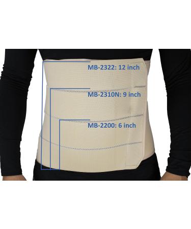 ObboMed MB-2200XXL 2-Panel Elastic Postpartum Girdle - Postoperative Abdominal Binder for Post Pregnancy Surgery & Hernia Support (XXL: 47-52 Inches - Buy Online on GoSupps.com