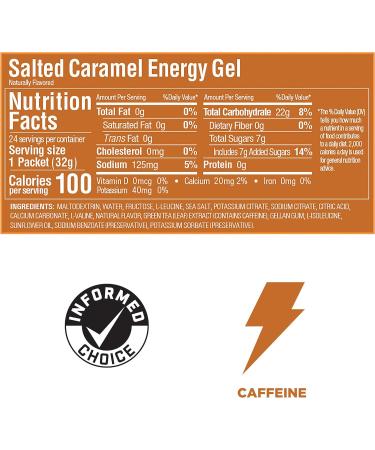 GU Energy Original Sports Nutrition Energy Gel 24-Count - Salted Caramel Flavor - Buy Online on GoSupps.com