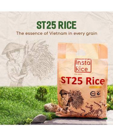 Insta Rice Premium ST25 Rice Fragrant Rice Sticky Rice from Vietnam - Versatile Use Aromatic Rice 10 kg - Buy Online on GoSupps.com