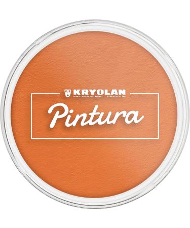 Kryolan Pintura Water Color Schminke 25ml color: tangerine washable vegan without perfume without parabens gluten -free - ideal for children party carnival carnival & Halloween (tangerine)