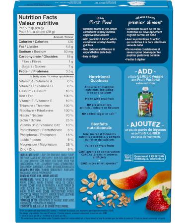 GERBER CEREAL Stage 2 Multigrain Oatmeal & Fruit Baby Food Cereals 6+ months 227 g 6 Pack PACKAGING MAY VARY - Buy Online on GoSupps.com