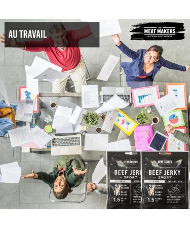 THE MEAT MAKERS Original Beef Jerky Sport (9x40g) Dried meat snack for humans. High protein content. - Buy Online on GoSupps.com