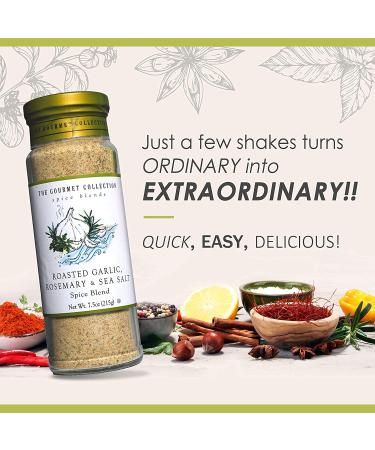 Gourmet Collection Roasted Garlic Rosemary Sea Salt Blend - Premium Seasoning for Meat, Fish, and Vegetables - Buy Online on GoSupps.com