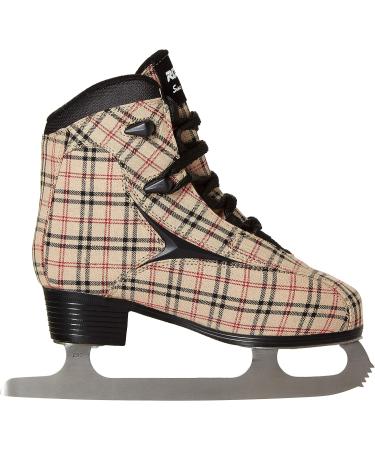 Roces Women's Brits Figure Ice Skate - Italian Sand Plaid - Size US 4.5 - Buy Online on GoSupps.com