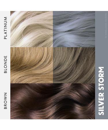 Rebellious Colours Vegan Silver Storm Semi Permanent Hair Dye - 100ml - Buy Online on GoSupps.com