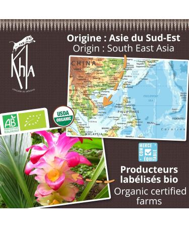 Khla - Organic Yellow Curry Powder - Bag 180g - Gentle Non Spicy Curry Mix - Cooking & Baking Ingredient - Indian Curry Thai - Buy Online on GoSupps.com