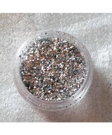 New Nail Art Glitter Silver Glitter Powder Glitter 3g Jar Insert for Incorporation into Gel Nails Nail Design
