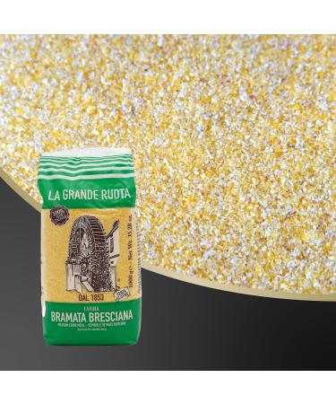 La Grande Ruota Polenta 1000g - Gluten-Free Italian Corn Flour - Finely Ground Semolina from Italy - Buy Online Internationally - Buy Online on GoSupps.com