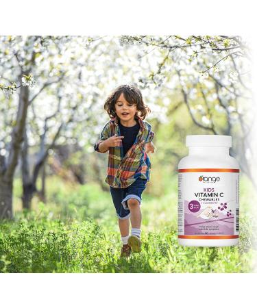 Orange Naturals - Kids Vitamin C + Elderberry 90 Chewable Tablets - Helps to Maintain and Support Immune Function - Buy Online on GoSupps.com