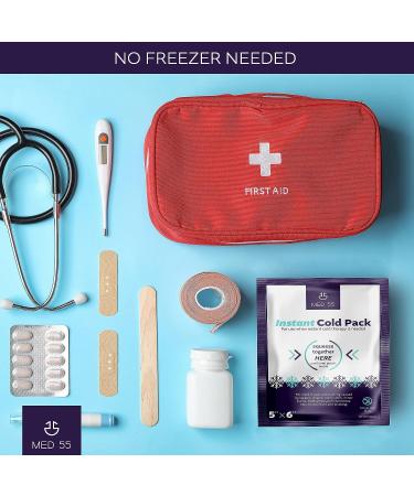 Disposable Cold Packs (6 Count) - Instant Ice Pack for Injuries, Pain Relief, First Aid - Swelling, Sprains, Bruises, Tooth Aches, Insect Bites - Buy Online on GoSupps.com