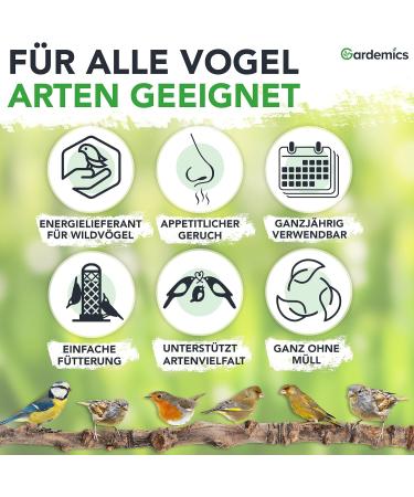 Gardemics Premium Bird Feed with Mealworms - Year-Round Wild Bird Protein 10 kg for Garden Biodiversity - Buy Online on GoSupps.com