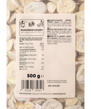 KoRo - Freeze-dried bananas 500 g - Deliciously crispy gently dried vegetable banana rings 100% bananas - Buy Online on GoSupps.com