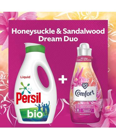 Comfort Honeysuckle & Sandalwood Fabric Conditioner - Long-Lasting Freshness & Fragrance + Softness, 33 Washes, 1.16L (Pack of 1) - Buy Online on GoSupps.com
