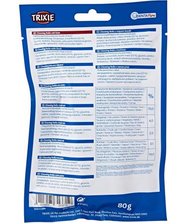 Denta Fun Duck Chewing Rolls - 12 cm 10 Pieces (80 g) - Premium Dog Chews for Healthy Teeth | International Shipping - Buy Online on GoSupps.com
